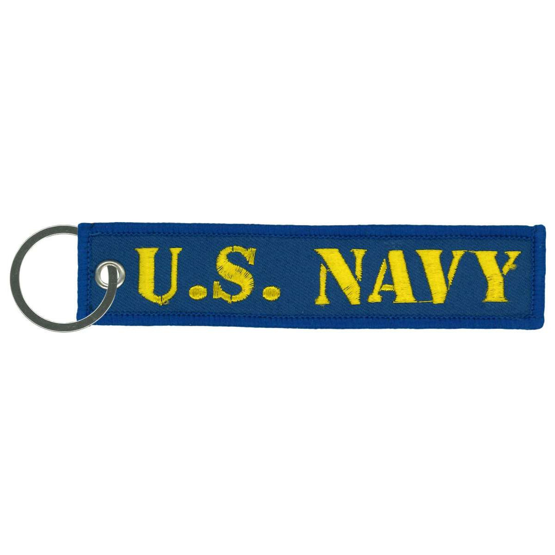 Hot Leathers U.S. Navy Veteran Key Chain Fob KCH8007
