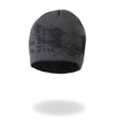 Hot Leathers KHB1000 Skull with Wings Grey Knit Cap