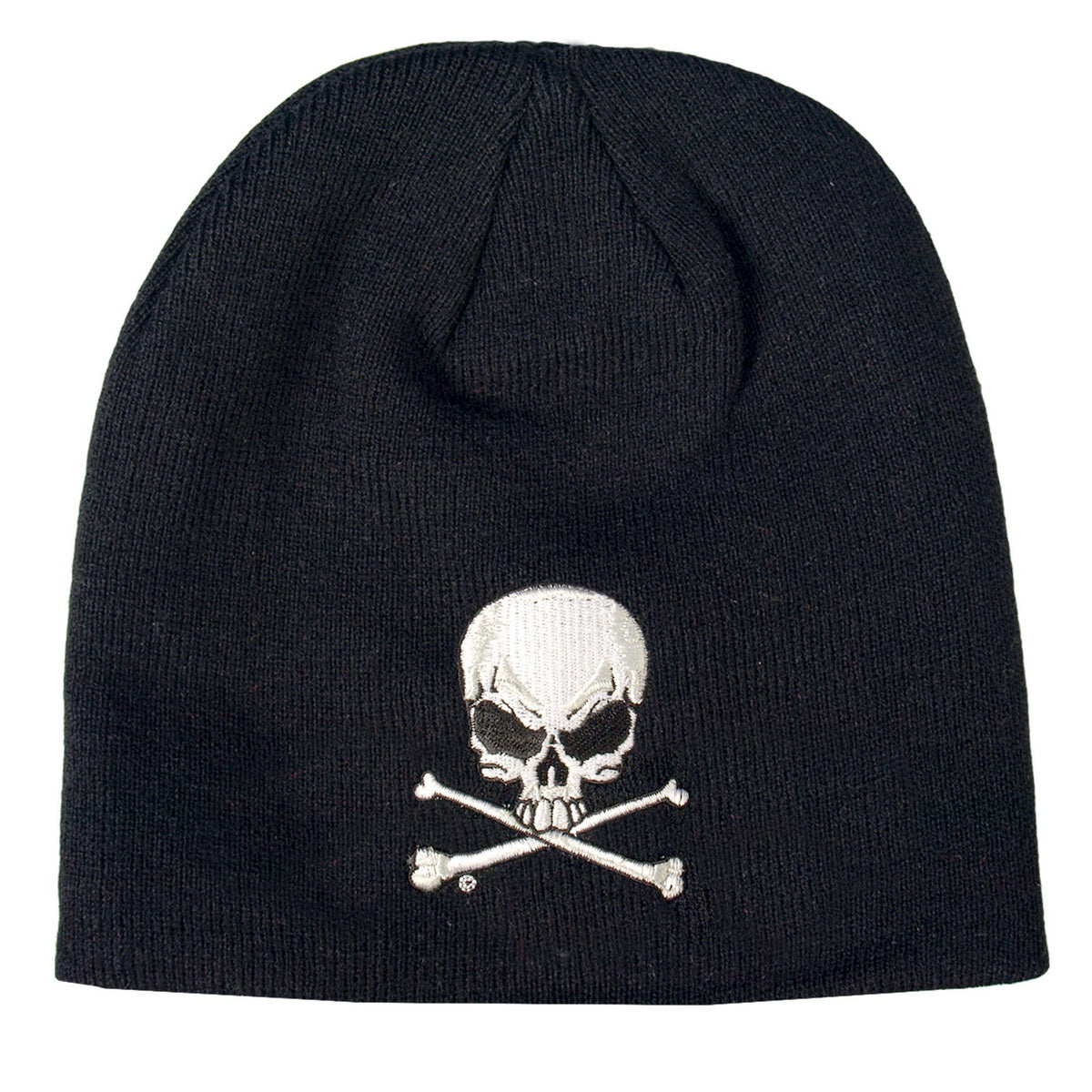 Hot Leathers KHB1010 Skull and Crossbones Knit Cap