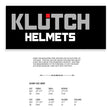 Klutch K-3 'Cruise' Gloss Black Half Face Motorcycle Helmet with Snap On Visor