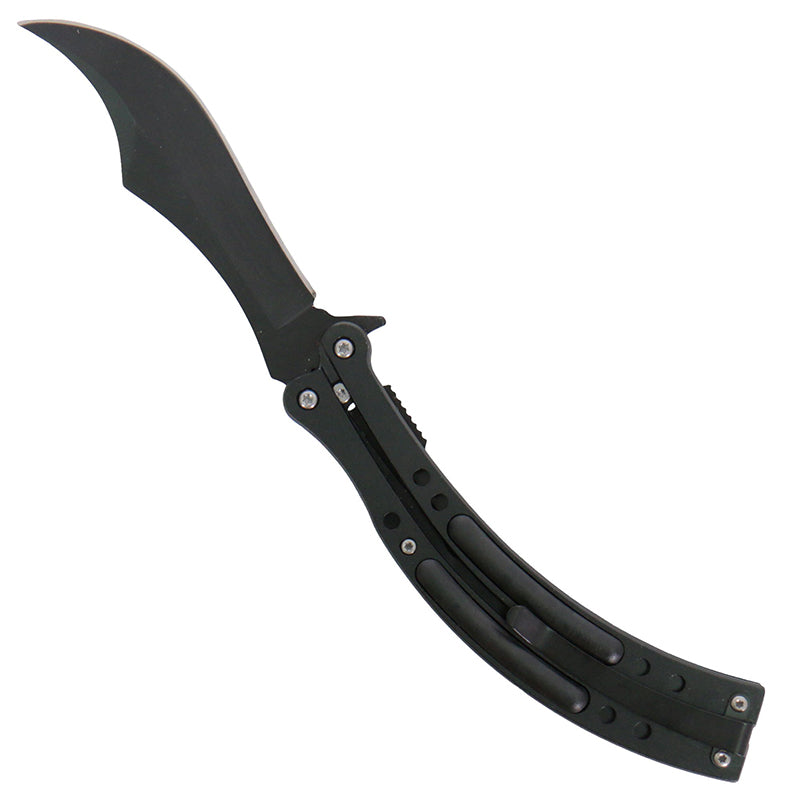 Hot Leathers KNA1105 Knife Black Curve 4"