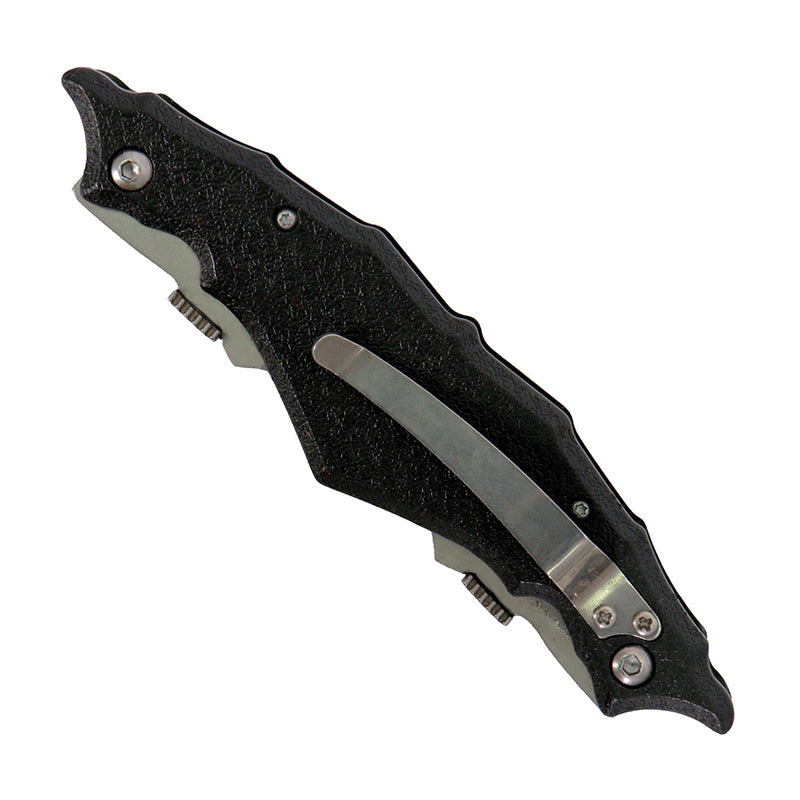 Hot Leathers KNA1106 Knife Double Open Skull with Clip 4"