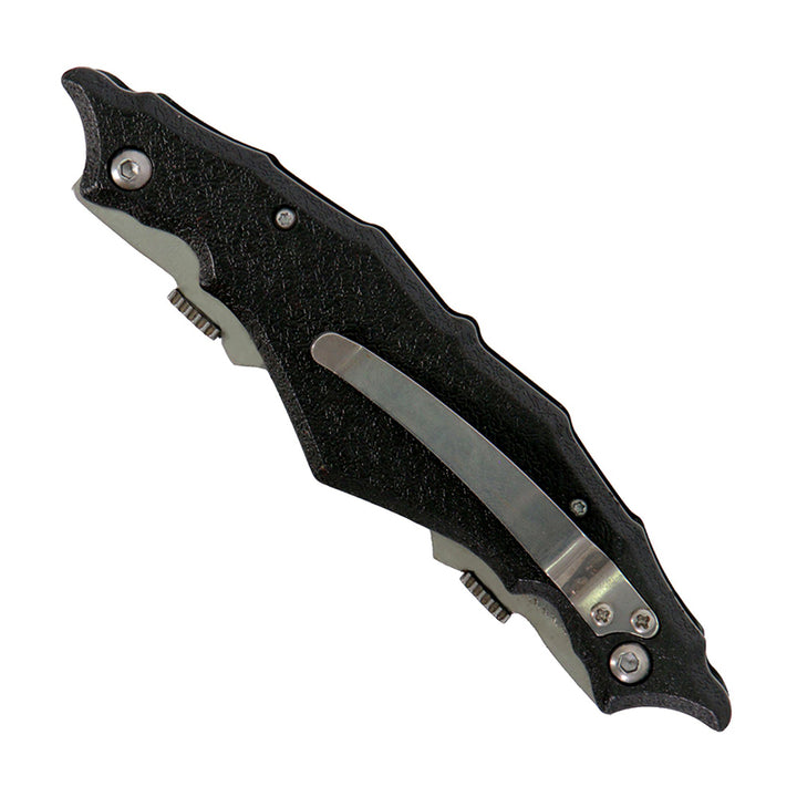 Hot Leathers KNA1106 Knife Double Open Skull with Clip 4"