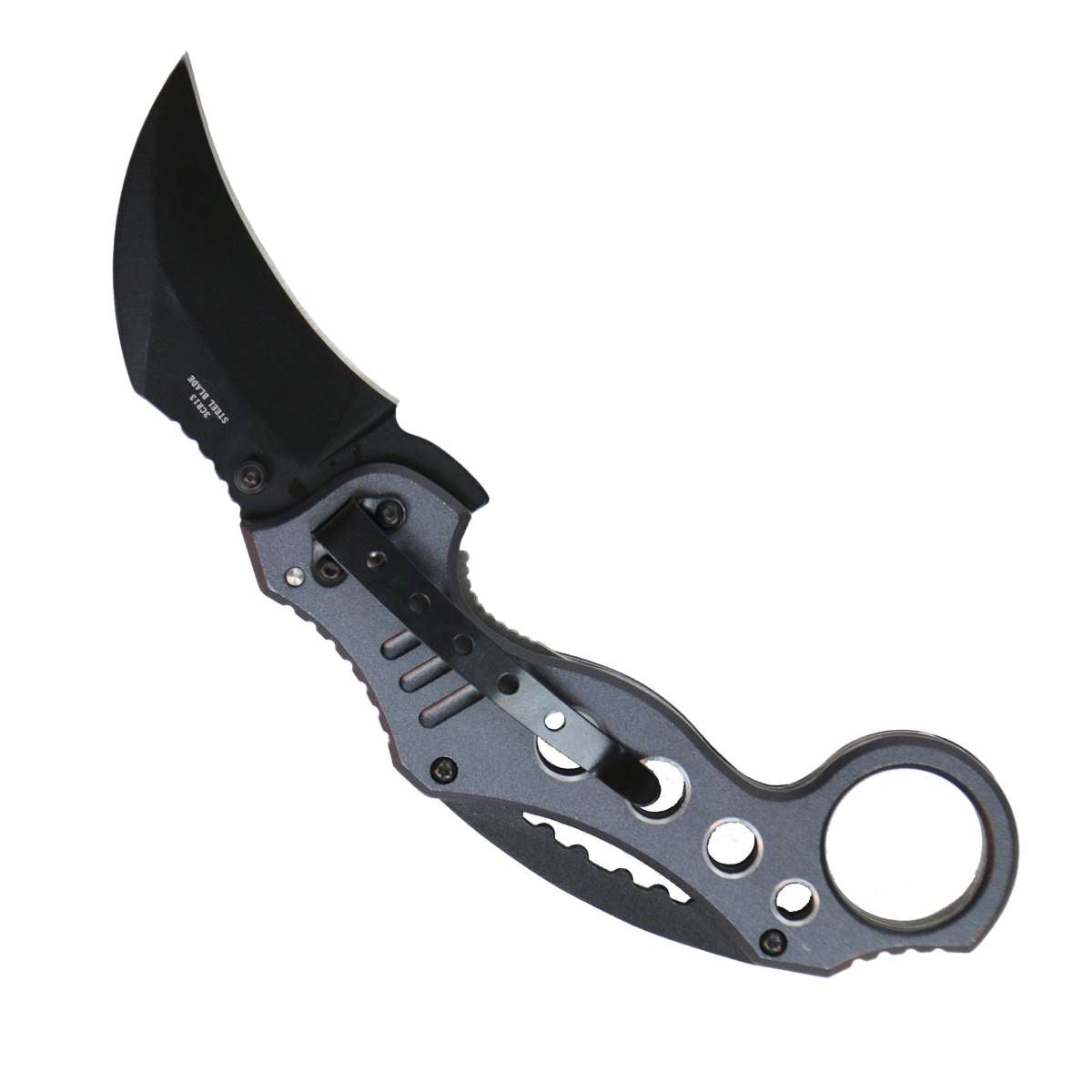 Hot Leathers Grey Knife w/ Cut Out Design KNA1139