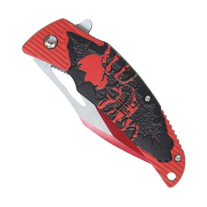 Hot Leathers Wild Red Skull Knife KNA1145