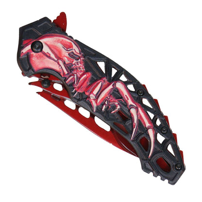 Hot Leathers Spider Skull Knife KNA1146