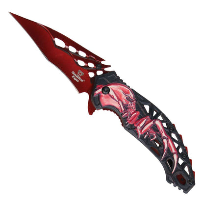 Hot Leathers Spider Skull Knife KNA1146