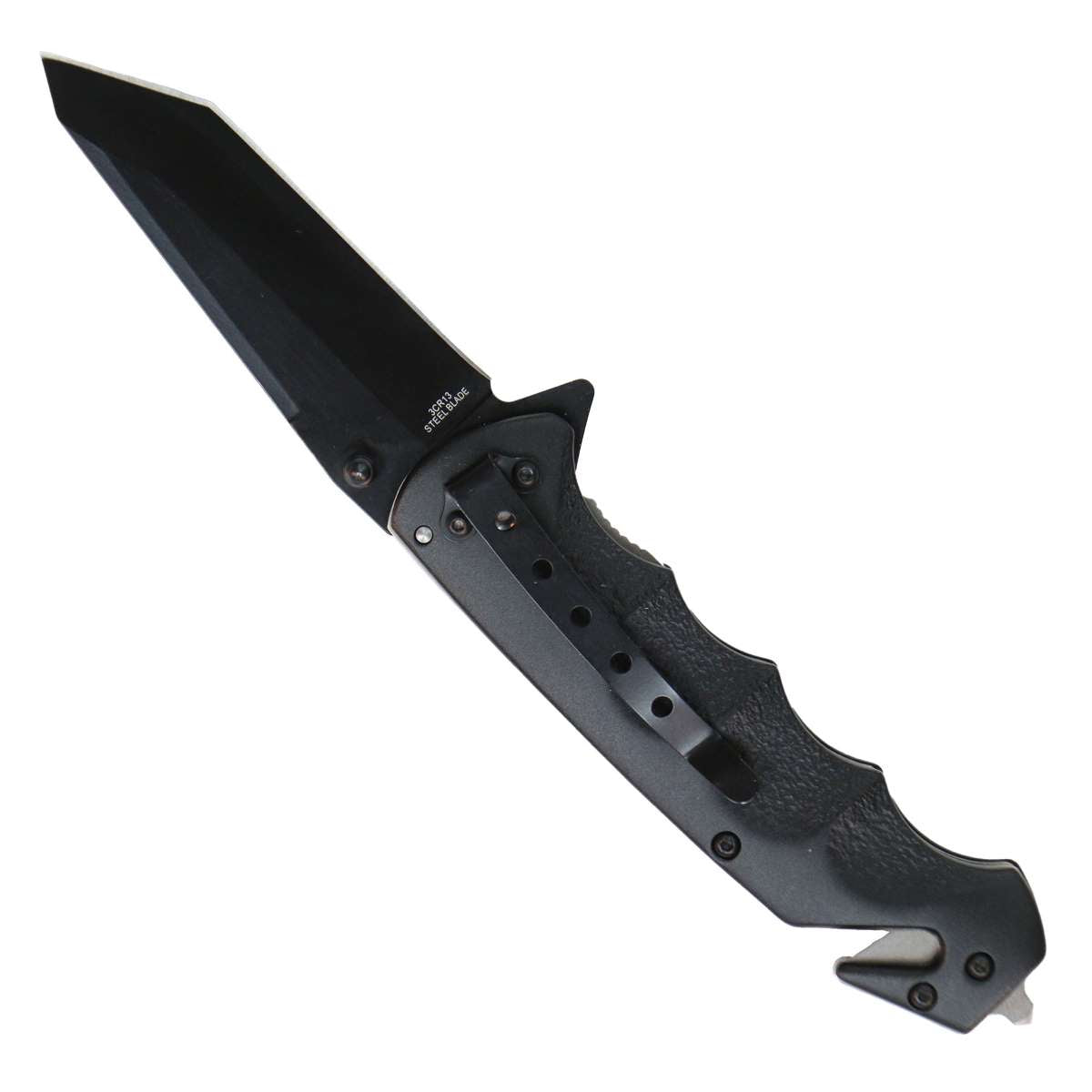 Hot Leathers Matte Black Tanto Blade KNA1160