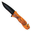 Hot Leathers Orange Wood Grain Camo Knife KNA1163