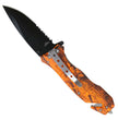 Hot Leathers Orange Wood Grain Camo Knife KNA1163