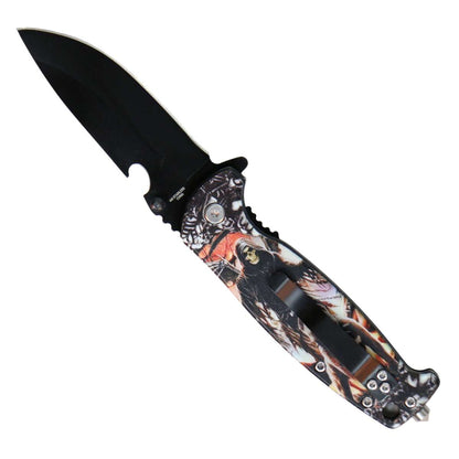 Hot Leathers Skeleton and Best Freind Knife KNA1177