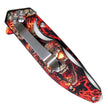 Hot Leathers Fire Skulls Knife KNA1178
