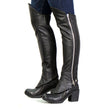Hot Leathers LCU1002 Women's Black Lambskin Leather Side Zip Leggings