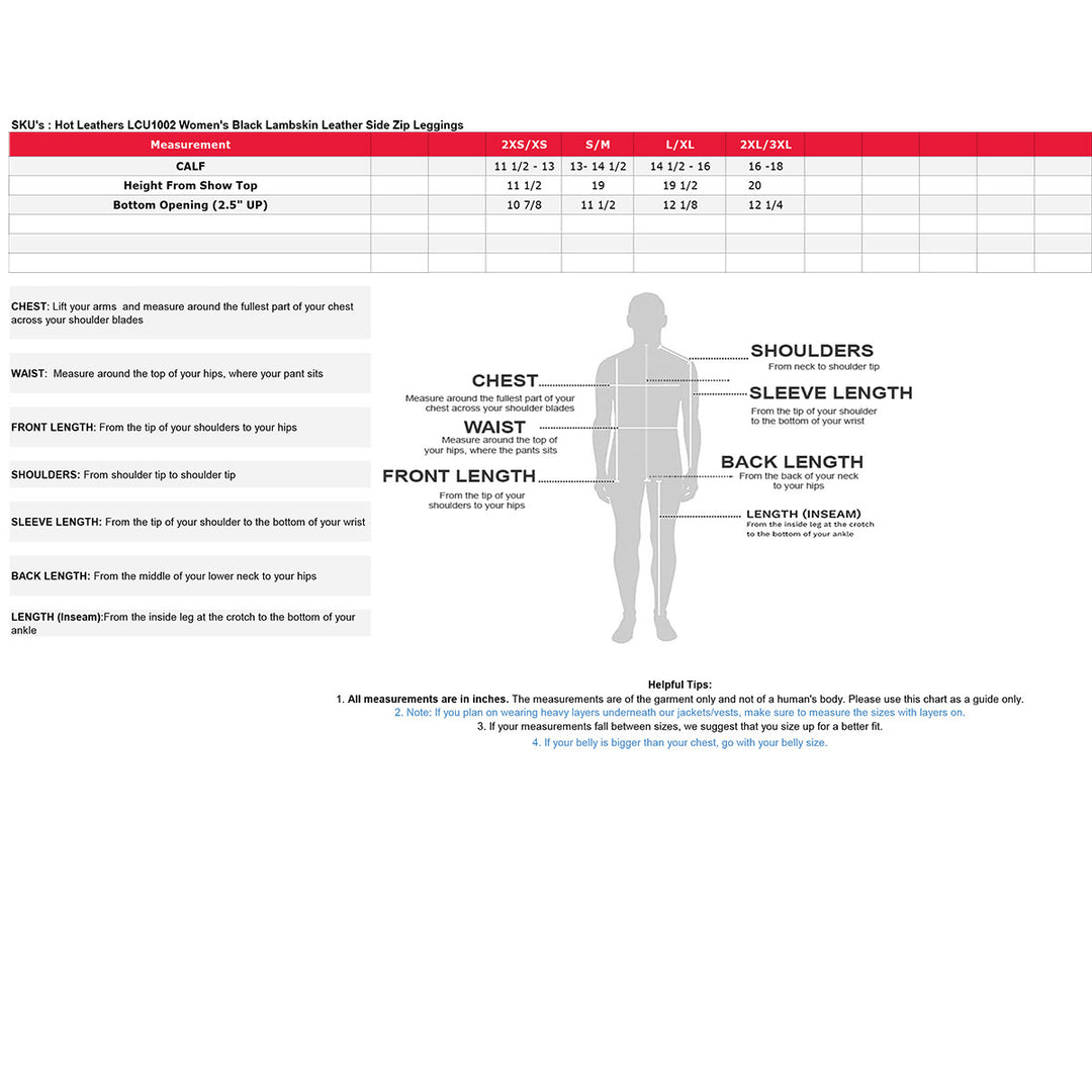 Hot Leathers LCU1002 Women&