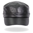 Hot Leathers LHA2007 Black Leather Cadet Cap