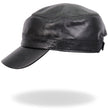 Hot Leathers LHA2007 Black Leather Cadet Cap