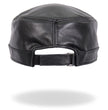 Hot Leathers LHA2007 Black Leather Cadet Cap