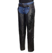 Milwaukee Leather Women's Leather Motorcycle Chaps w/ Embroidery Detail, Adjustable Fit Riding Gear - LKL16701