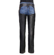 Milwaukee Leather Women's Leather Motorcycle Chaps w/ Embroidery Detail, Adjustable Fit Riding Gear - LKL16703