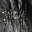 Milwaukee Leather LKL2710 Women's Classic Black Braided Motorcycle Jacket with Studded Back