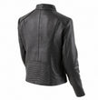 Milwaukee Leather LKL2735 Women's Black Premium Leather Scuba Style Biker Jacket w/ Mandarin Collar