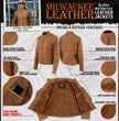 Milwaukee Leather LKL2736 Women's Cognac Premium Leather Scuba Style Biker Jacket w/ Mandarin Collar