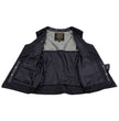 Milwaukee Leather Women's Winged Black Studded Leather Motorcycle Vest with Reflective Wings - LKL4715
