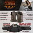 Milwaukee Leather Women's Bella Distressed Brown Leather Motorcycle Vest with Side Laces - LKL4719