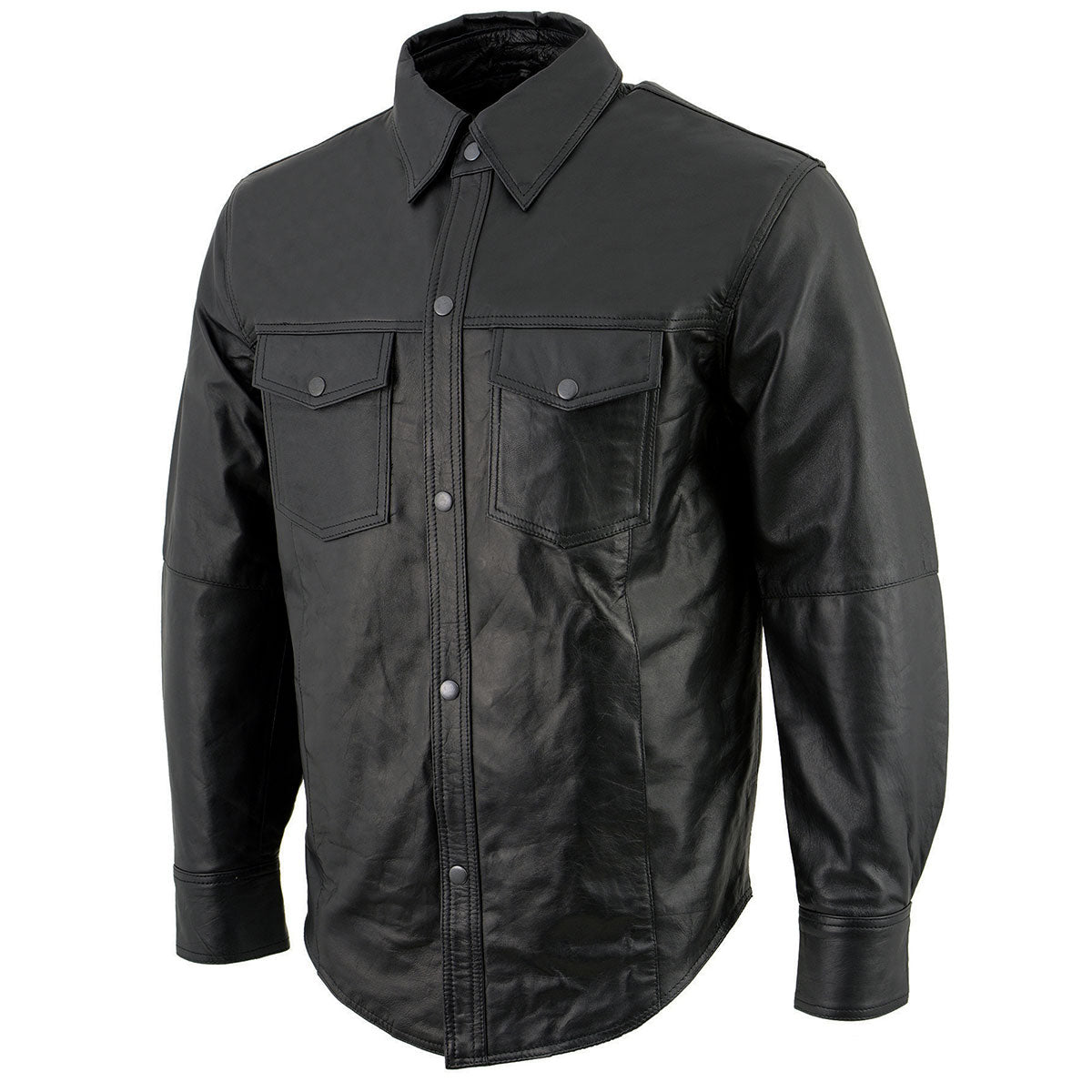 Milwaukee Leather LKM1600 Men's Black Lightweight Casual Biker