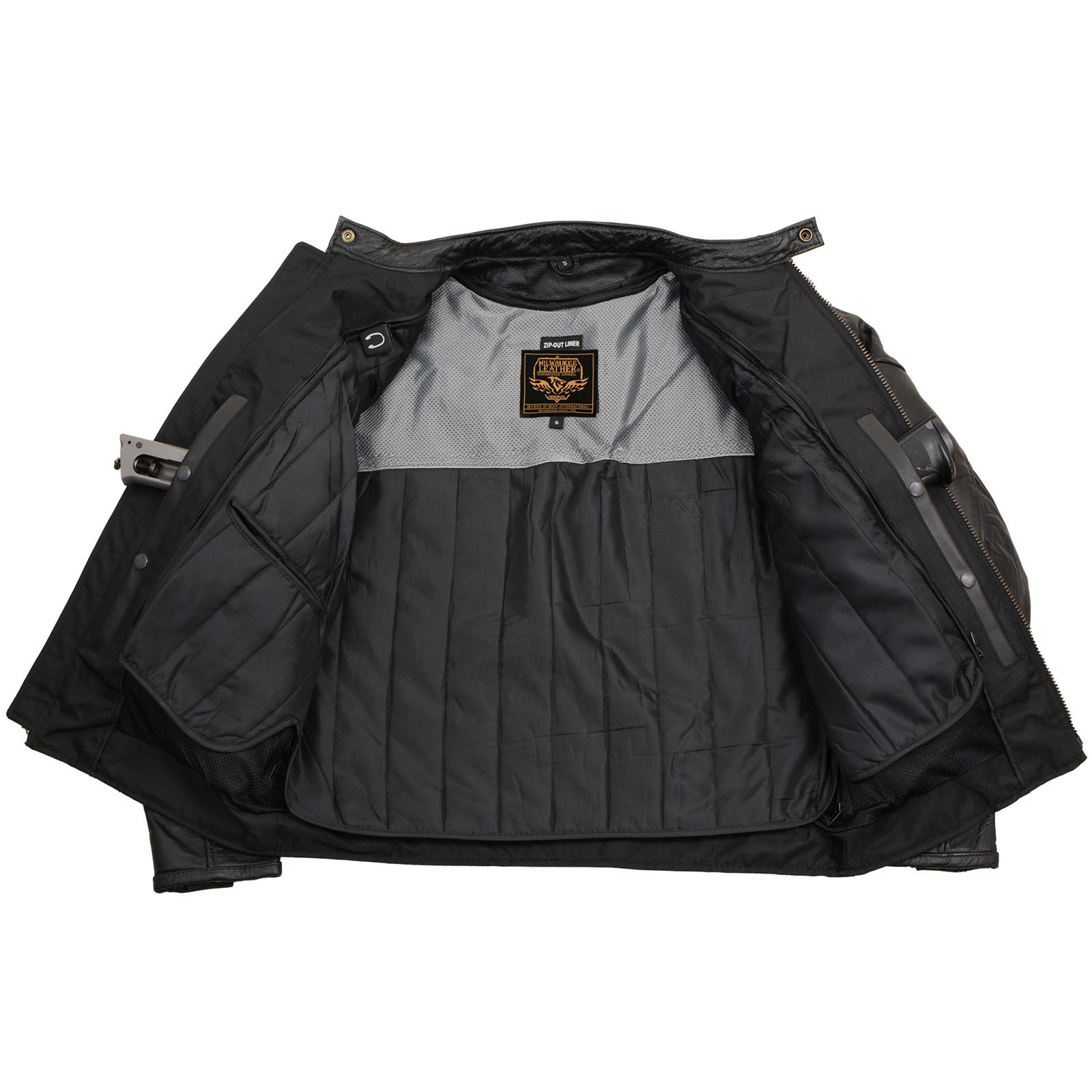 Milwaukee Leather Men's Black Jacket LKM17015