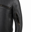 Milwaukee Leather Men's 'The Racer' Premium Black Leather Vented Racer Style Motorcycle Biker Jacket w/ CE Armor - LKM17015