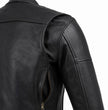 Milwaukee Leather Men's 'The Racer' Premium Black Leather Vented Racer Style Motorcycle Biker Jacket w/ CE Armor - LKM17015