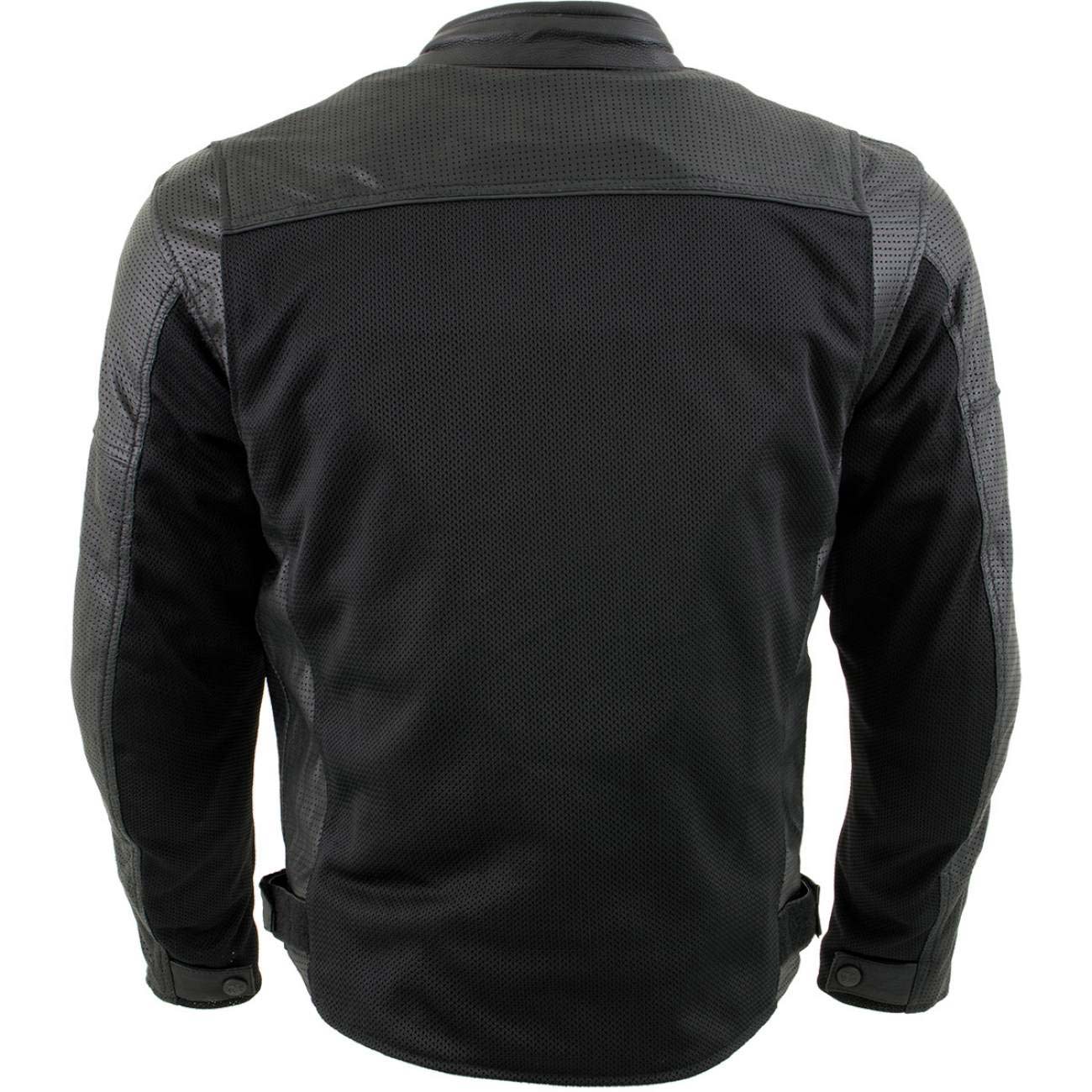Milwaukee Leather Men's Chaos Black Leather Motorcycle Jacket w
