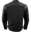 Milwaukee Leather Men's Chaos Black Leather Motorcycle Jacket w/ CE Armor, Reflective Panels, Vents - LKM17022