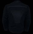 Milwaukee Leather Men's Chaos Black Leather Motorcycle Jacket w/ CE Armor, Reflective Panels, Vents - LKM17022