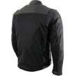 Milwaukee Leather Men's Chaos Black Leather Motorcycle Jacket w/ CE Armor, Reflective Panels, Vents - LKM17022