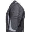 Milwaukee Leather Men's Stryde Black and Grey Matte Finish Racer Leather Motorcycle Jacket - LKM17024