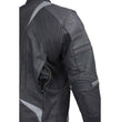 Milwaukee Leather Men's Stryde Black and Grey Matte Finish Racer Leather Motorcycle Jacket - LKM17024