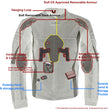 Milwaukee Leather Men's Stryde Black and Grey Matte Finish Racer Leather Motorcycle Jacket - LKM17024