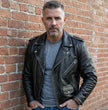 Milwaukee Leather Men's Live to Ride Classic Premium Leather CE Armored Motorcycle Jacket - Side Lace - LKM1706