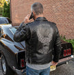 Milwaukee Leather Men's Live to Ride Classic Premium Leather CE Armored Motorcycle Jacket - Side Lace - LKM1706