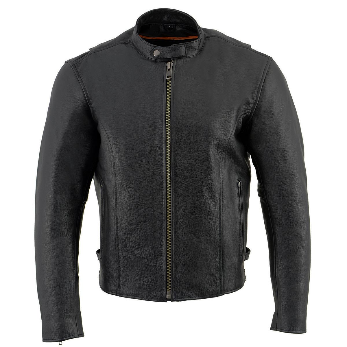 Milwaukee Leather LKM1710 Men's Black Classic Scooter Style