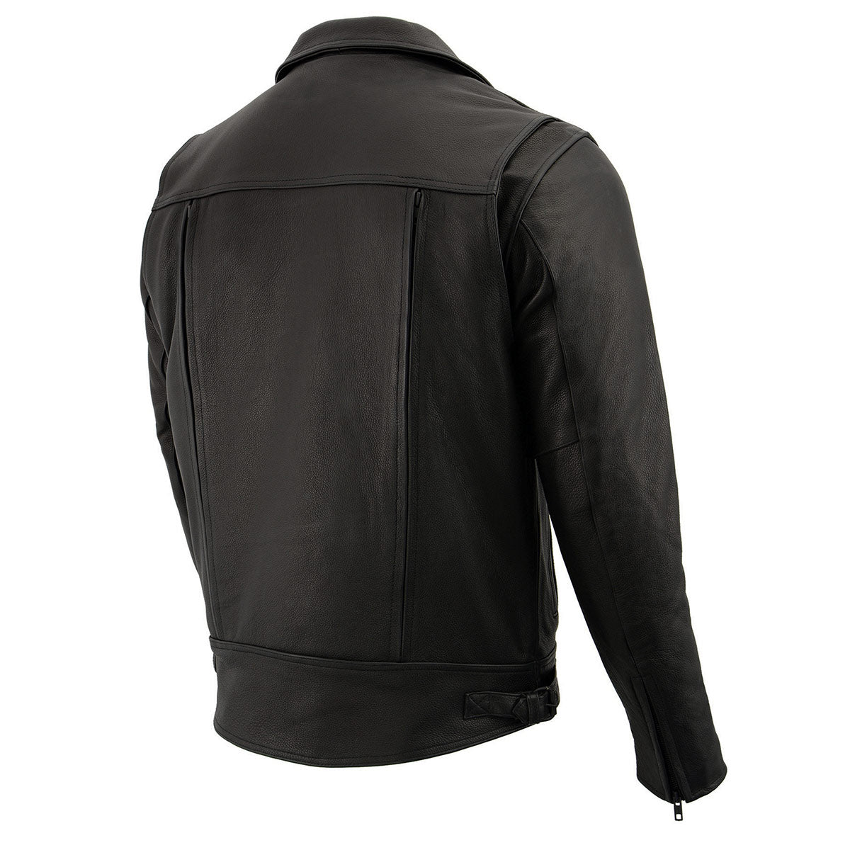 Milwaukee Leather LKM1720 Men's Black Premium Leather Motorcycle