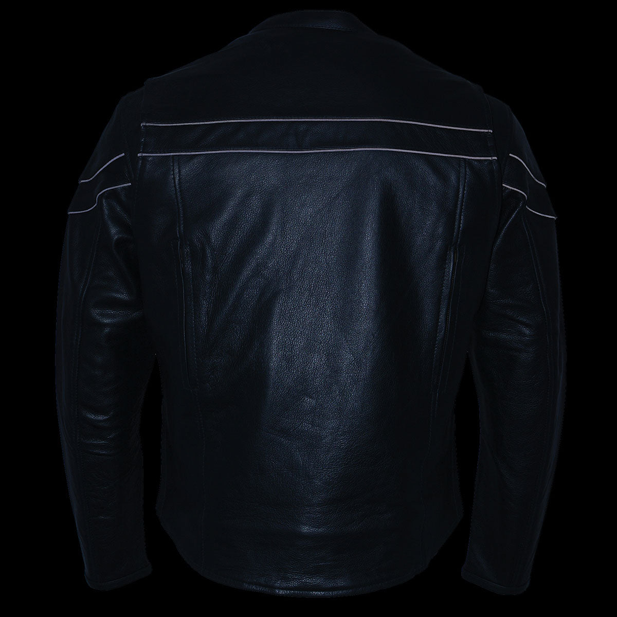 Milwaukee Leather Men's Black Leather Sporty Crossover Scooter