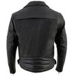 Milwaukee Leather LKM1770 Men's Black Premium Thick Leather Motorcycle Jacket Brando Style Biker Jacket