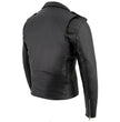 Milwaukee Leather LKM1781 Men's The Legend Classic Black Premium Leather Motorcycle Jacket w/ Quilted Liner
