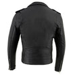 Milwaukee Leather LKM1781 Men's The Legend Classic Black Premium Leather Motorcycle Jacket w/ Quilted Liner