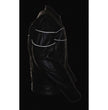 Milwaukee Leather SH1785 Men's Black Leather Scooter Style Motorcycle Jacket w/ Side Stretch and Reflective Piping