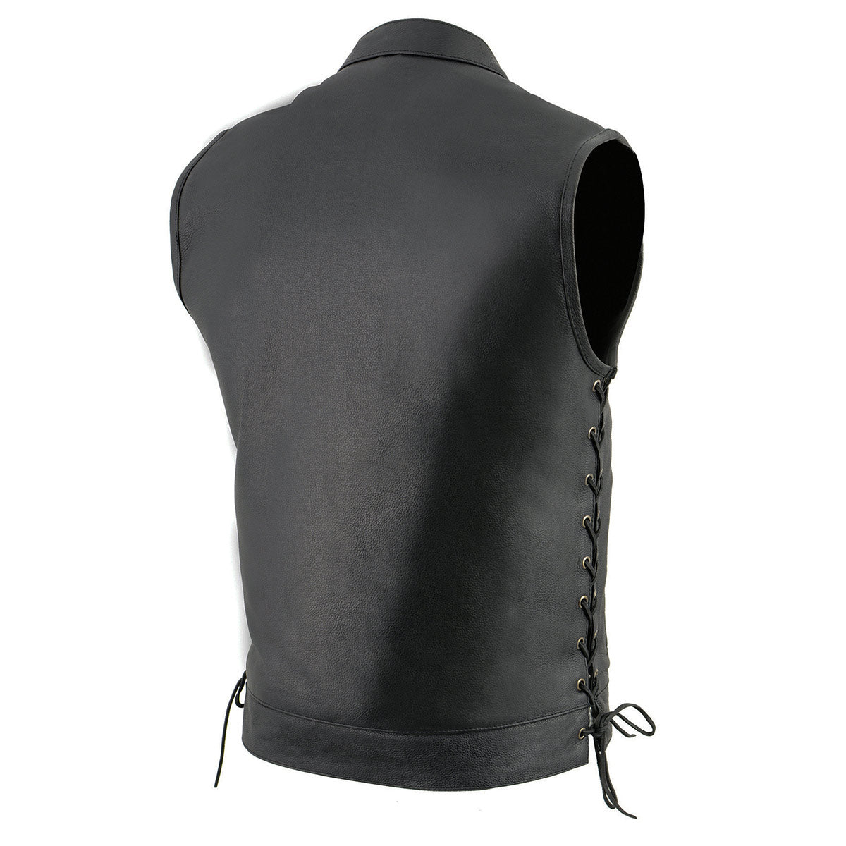 Milwaukee Leather LKM3712 Men's Black Leather Club Style