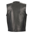 Milwaukee Leather LKM3740 Men's Seamless Design Zippered Front Leather Vest